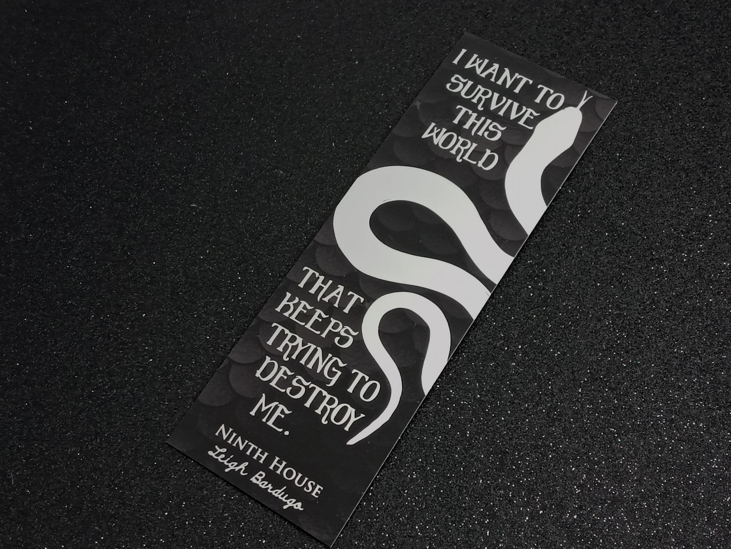Ninth House inspired bookish foil bookmark