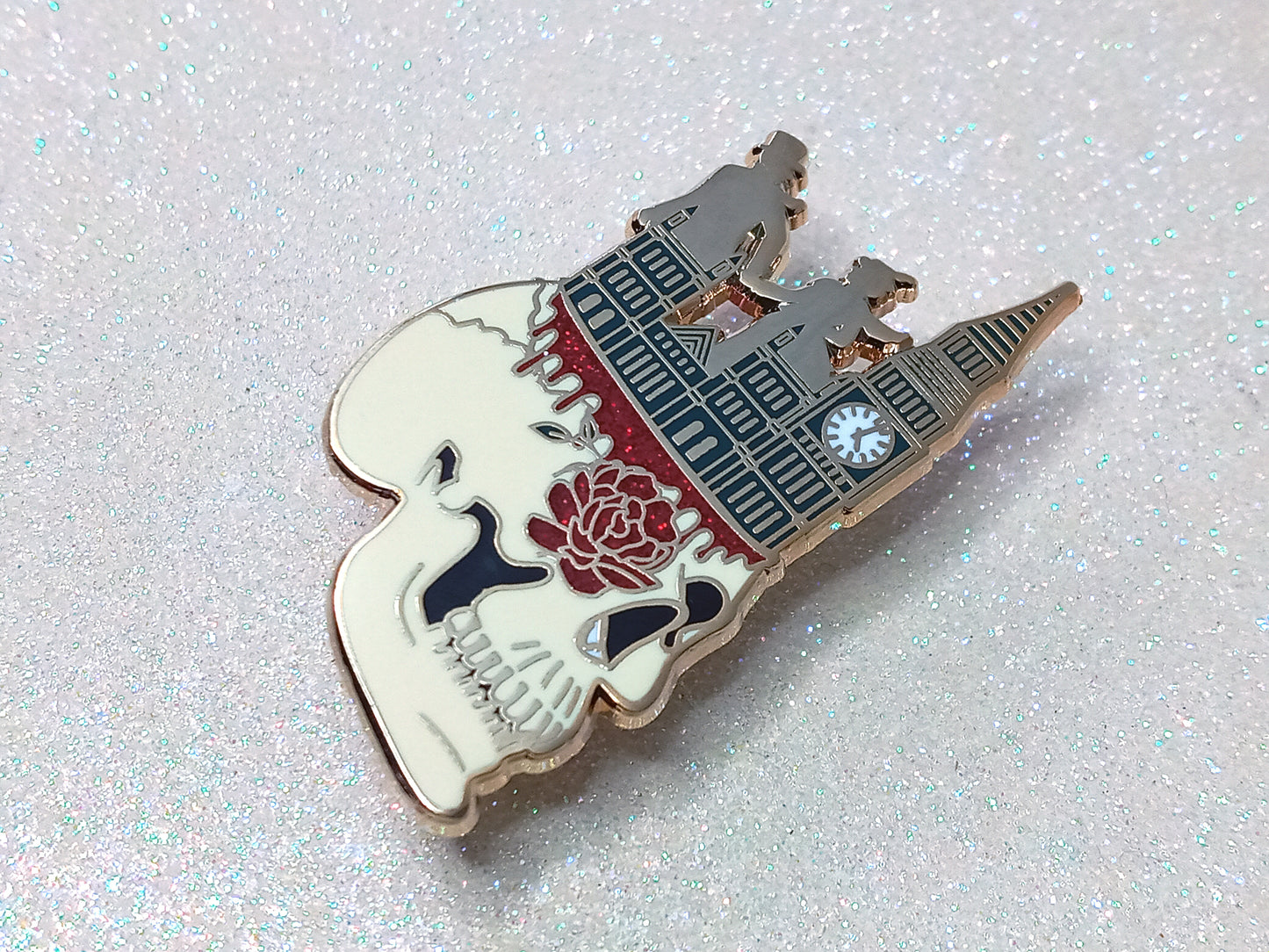 Stalking Jack the Ripper inspired bookish enamel pin