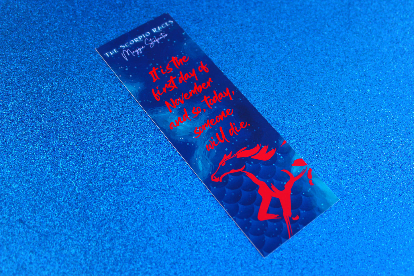 The Scorpio Races inspired bookish foil bookmark