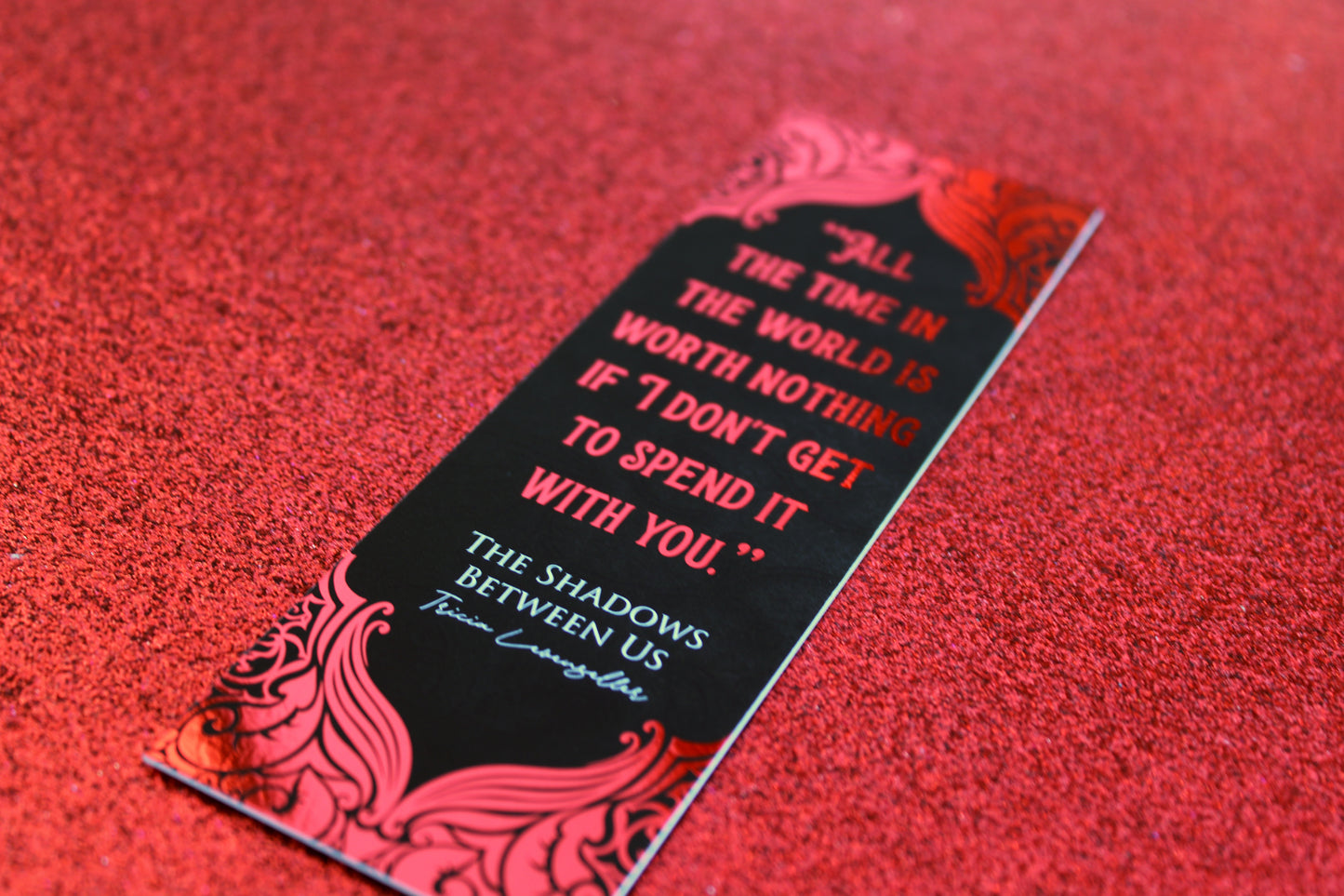 The Shadows Between Us inspired bookish foil bookmark