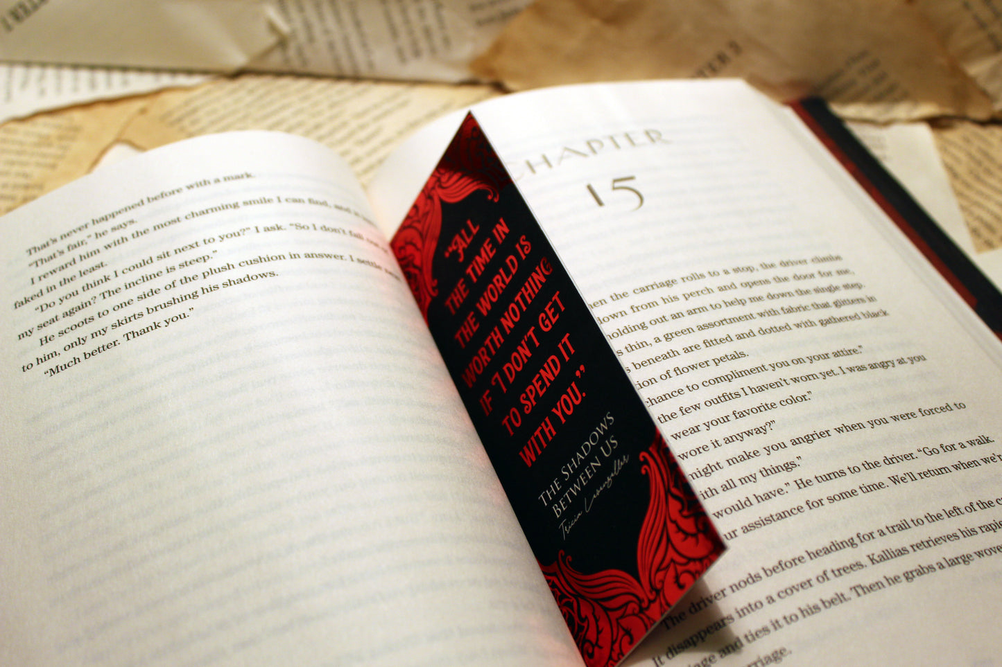 The Shadows Between Us inspired bookish foil bookmark