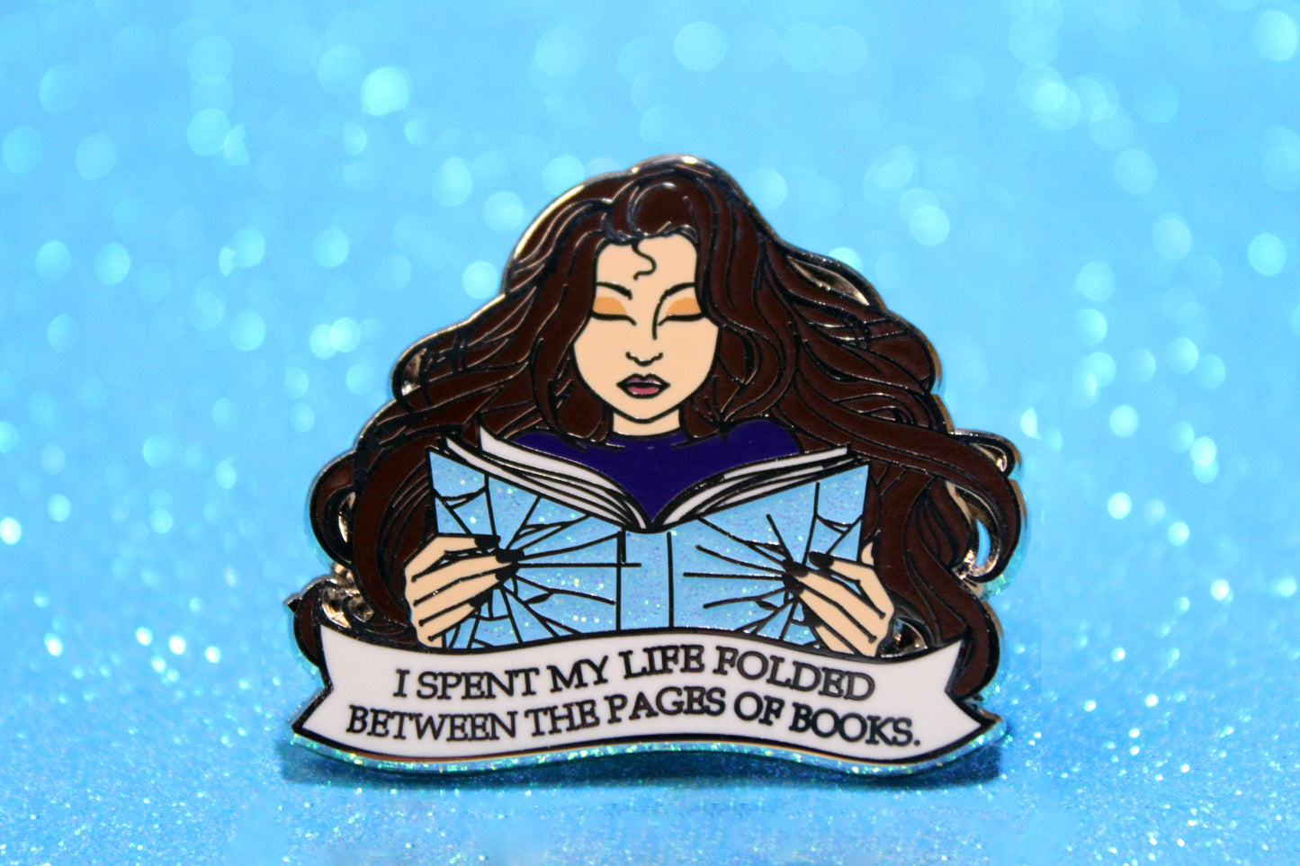 Shatter Me inspired bookish quote enamel pin