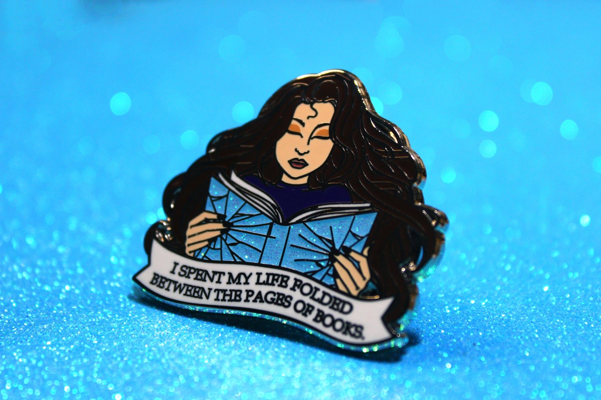 Shatter Me inspired bookish quote enamel pin