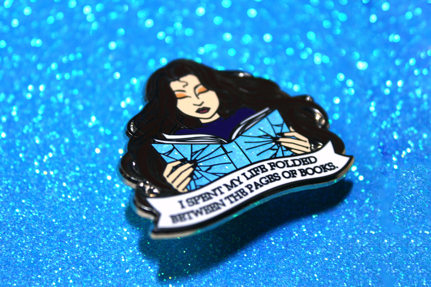 Shatter Me inspired bookish quote enamel pin