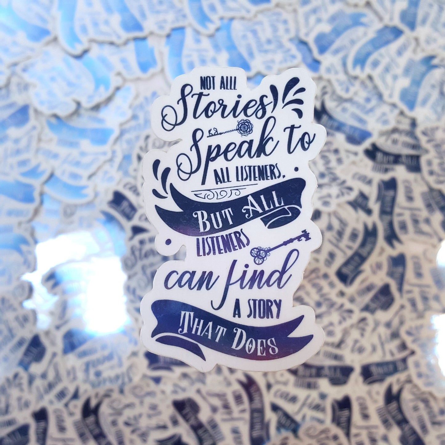 The Starless Sea inspired bookish waterproof mirror vinyl sticker