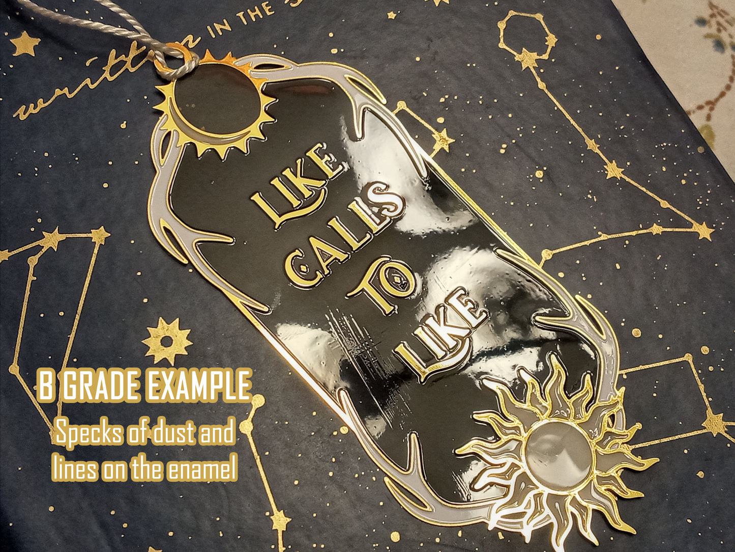 Shadow and Bone inspired bookish metal bookmark