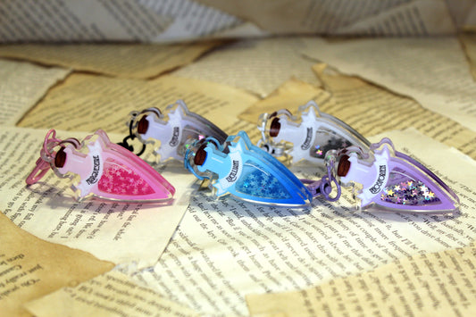 Keeper of the Lost Cities inspired bookish acrylic charm bootled unmapped stars