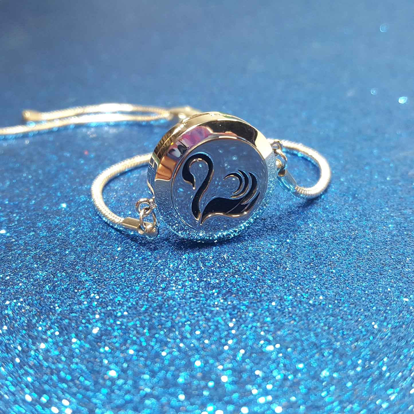 Black Swan inspired bookish oil diffuser bracelet