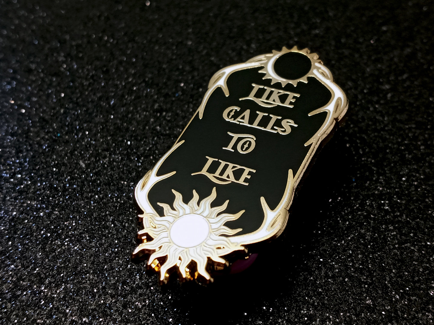 Grisha trilogy inspired bookish "Like calls to like" quote enamel pin