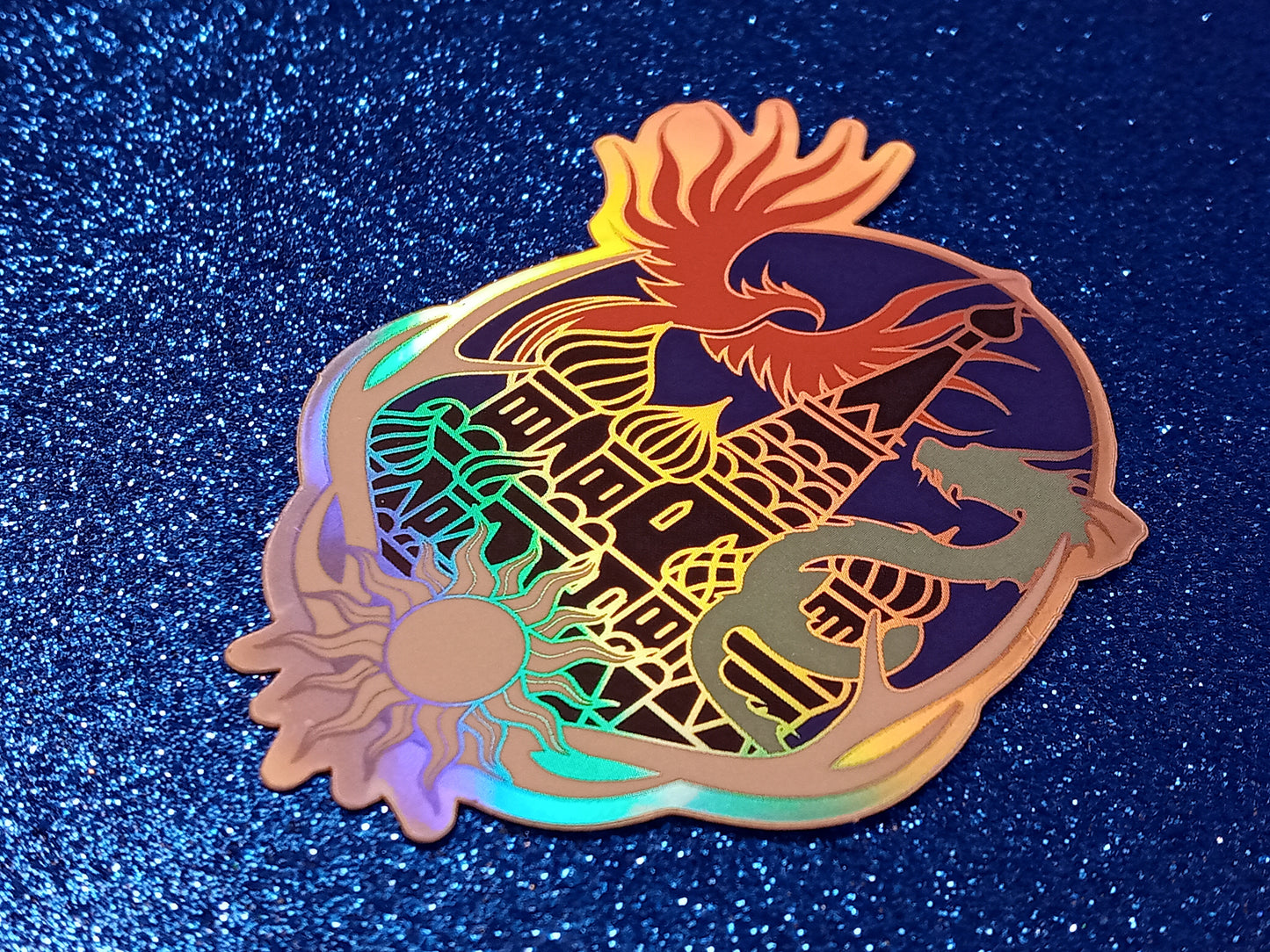 Grisha trilogy inspired bookish holographic sticker