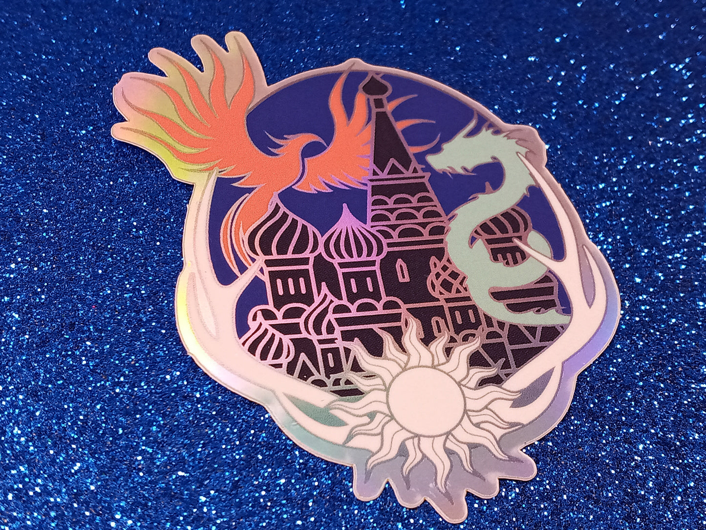 Grisha trilogy inspired bookish holographic sticker