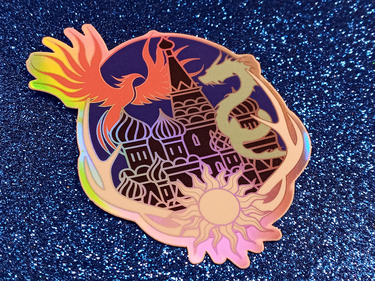 Grisha trilogy inspired bookish holographic sticker