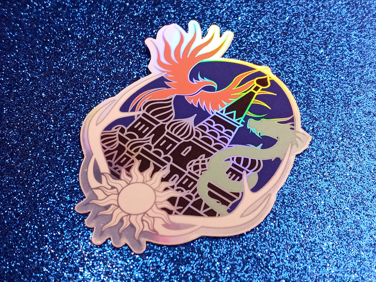 Grisha trilogy inspired bookish holographic sticker