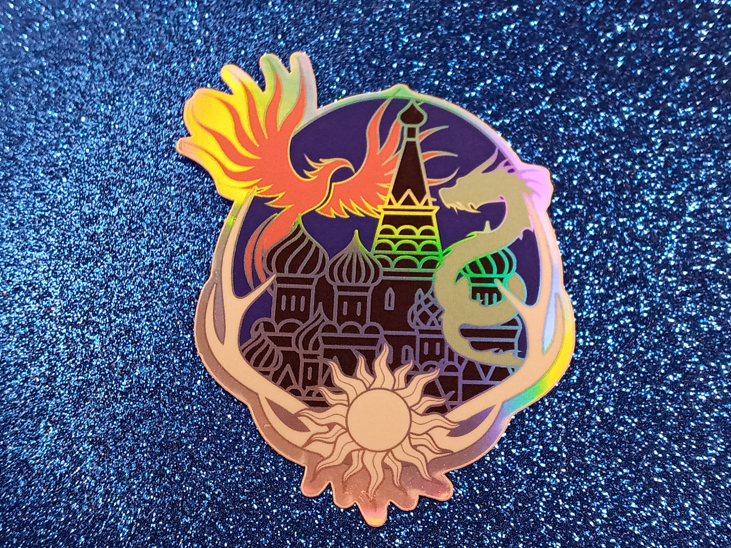 Grisha trilogy inspired bookish holographic sticker