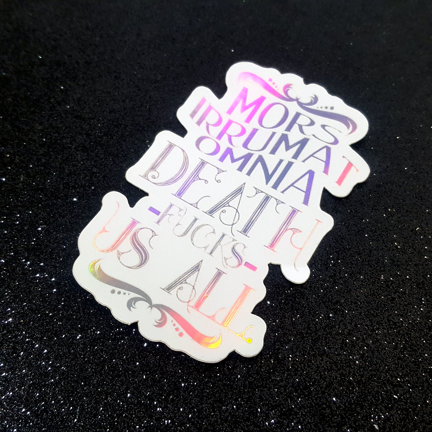 Ninth House inspired holographic bookish vinyl sticker