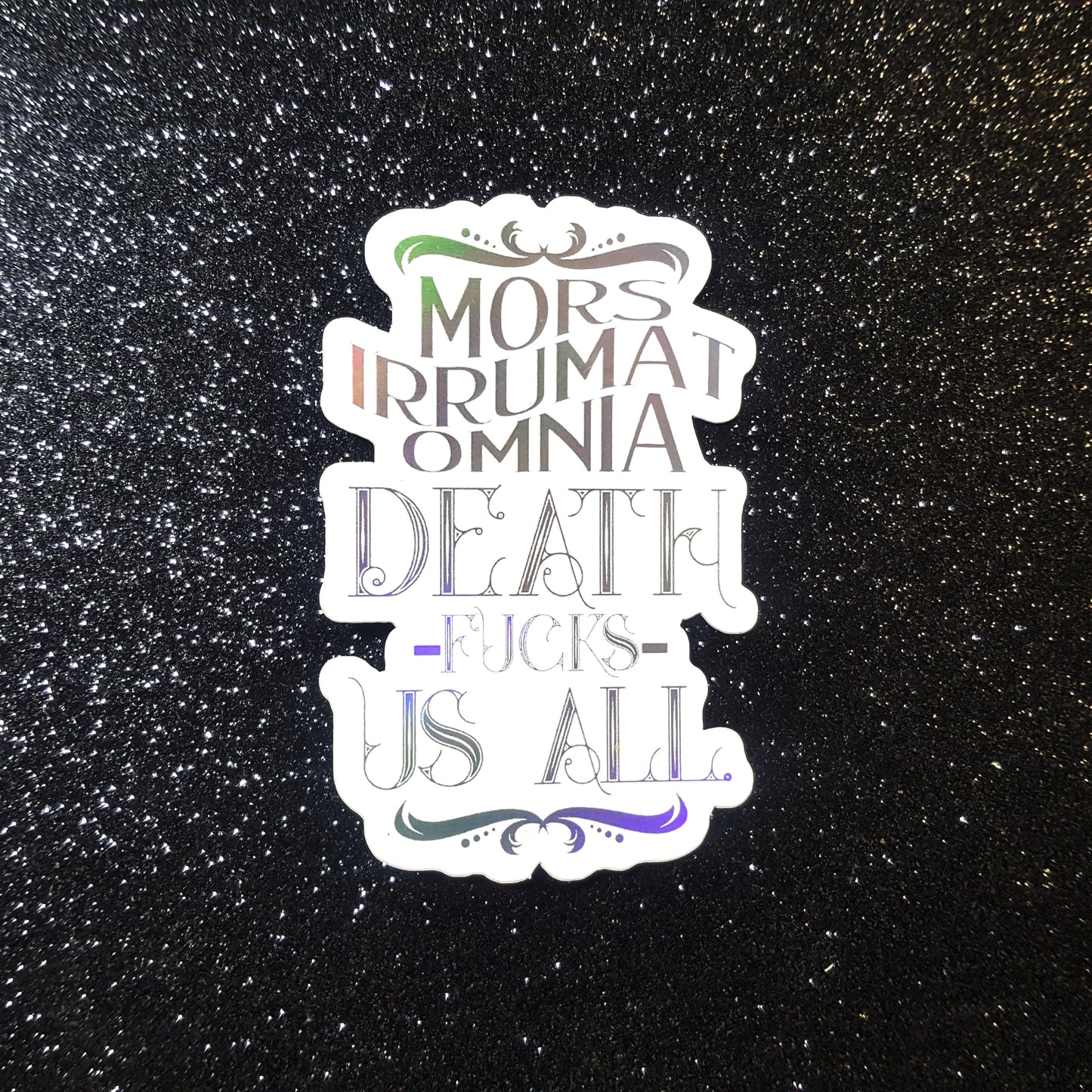 Ninth House inspired holographic bookish vinyl sticker