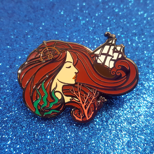 Daughter of the Pirate King | Fable | Seafire inspired bookish enamel pin