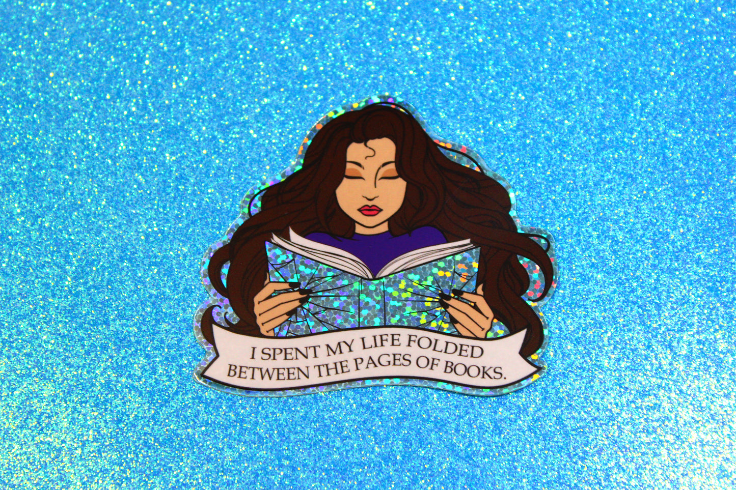 Shatter Me inspired bookish waterproof vinyl glitter sticker