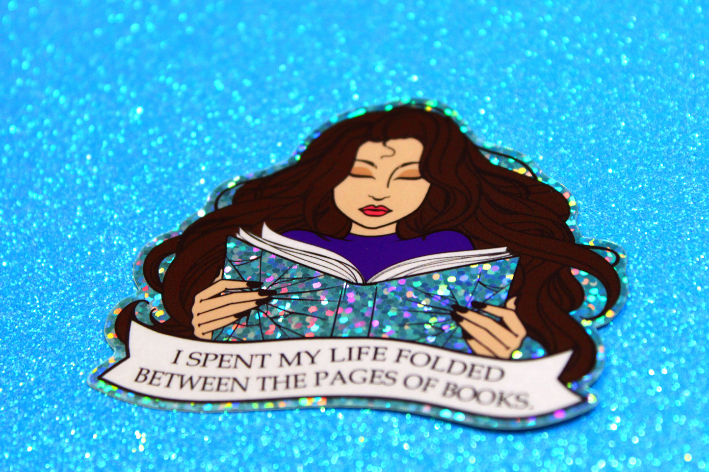 Shatter Me inspired bookish waterproof vinyl glitter sticker