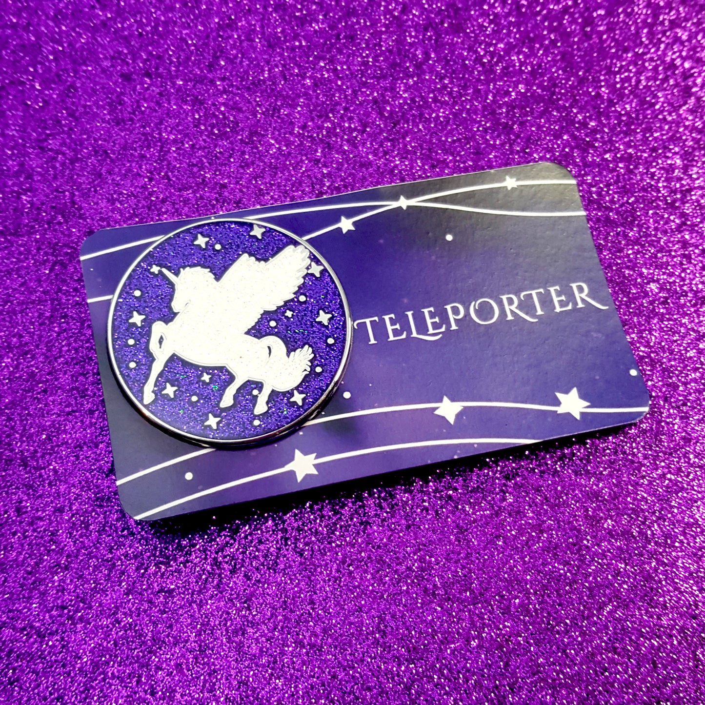 Keeper of the Lost Cities inspired Teleporter ability badge enamel pin